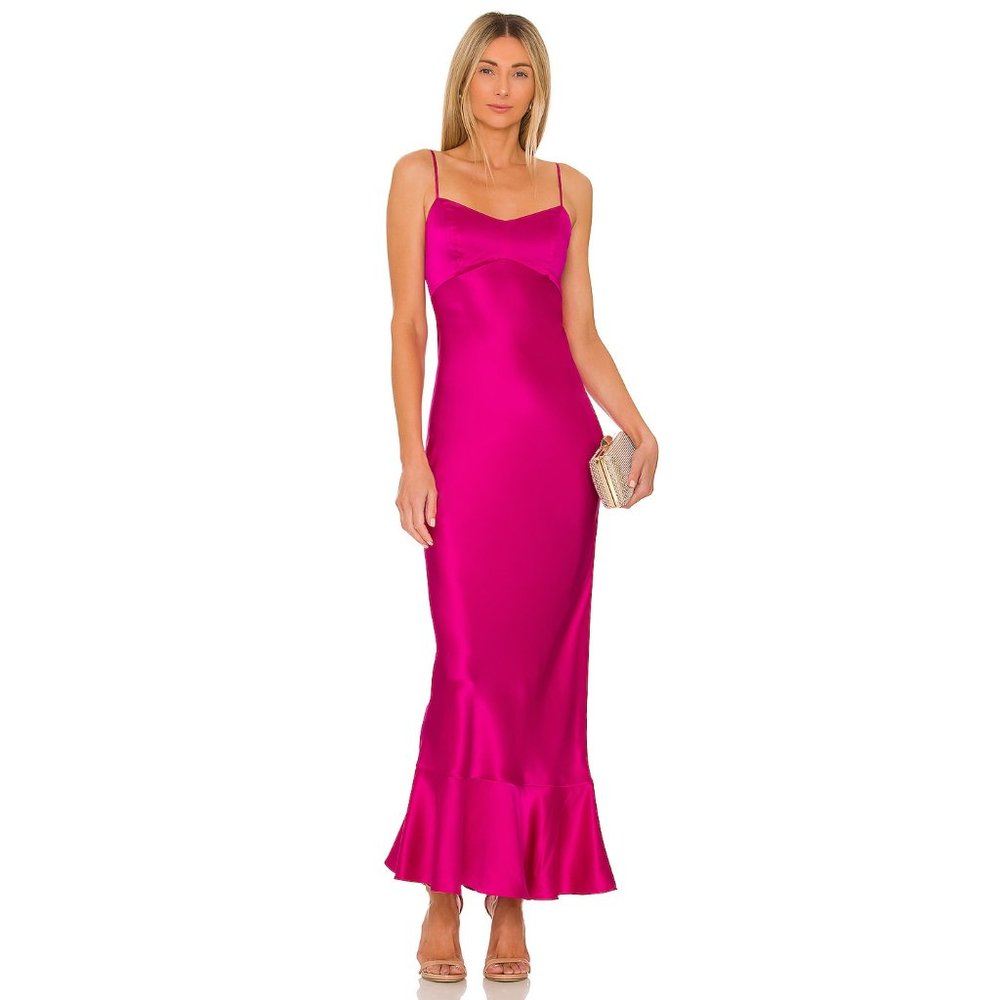 SALONI Mimi Dress in Berry